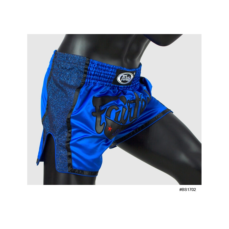 FAIRTEX MUAY THAI BROEKJE ZWART/BLAUW