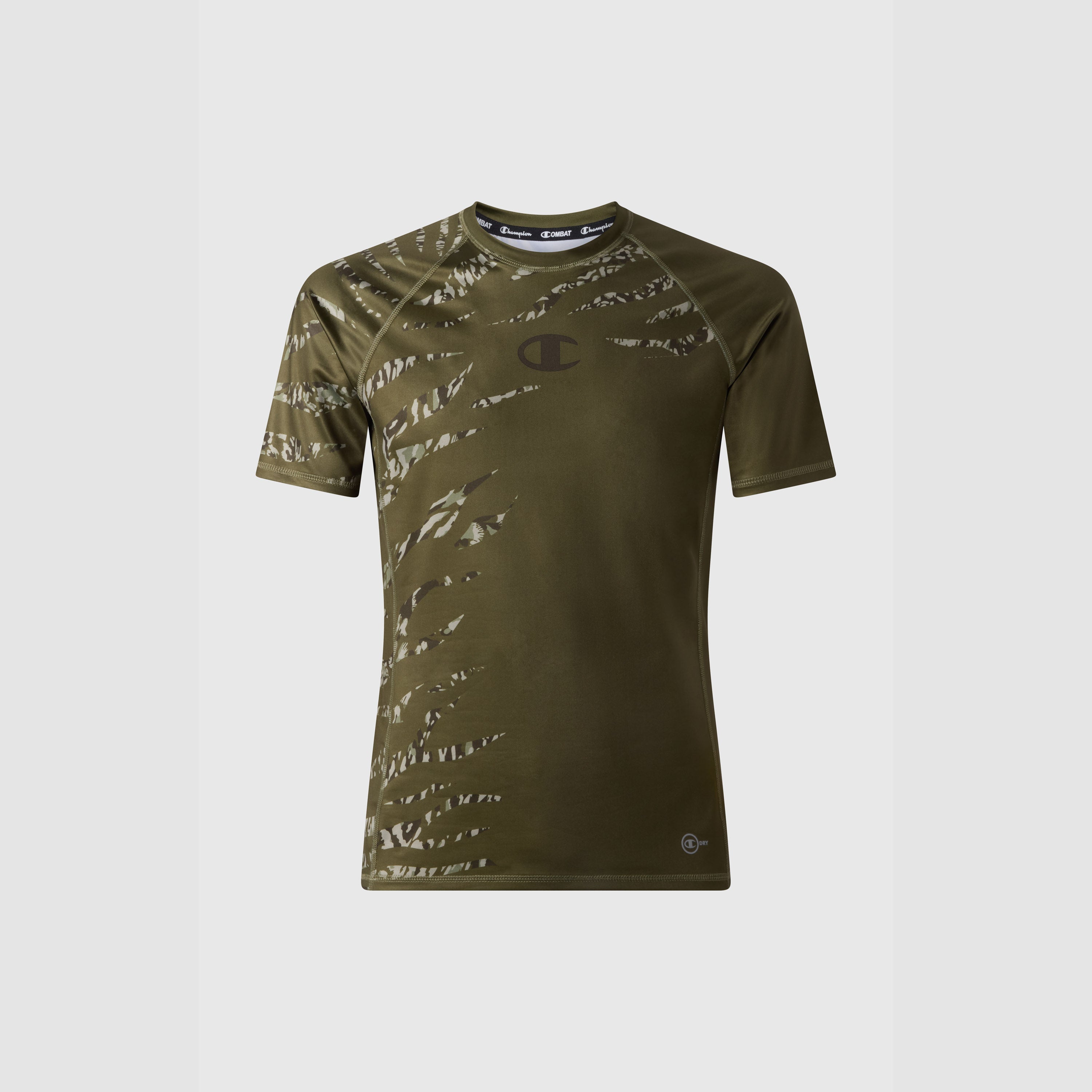 T-shirt de compression Champion vert militaire