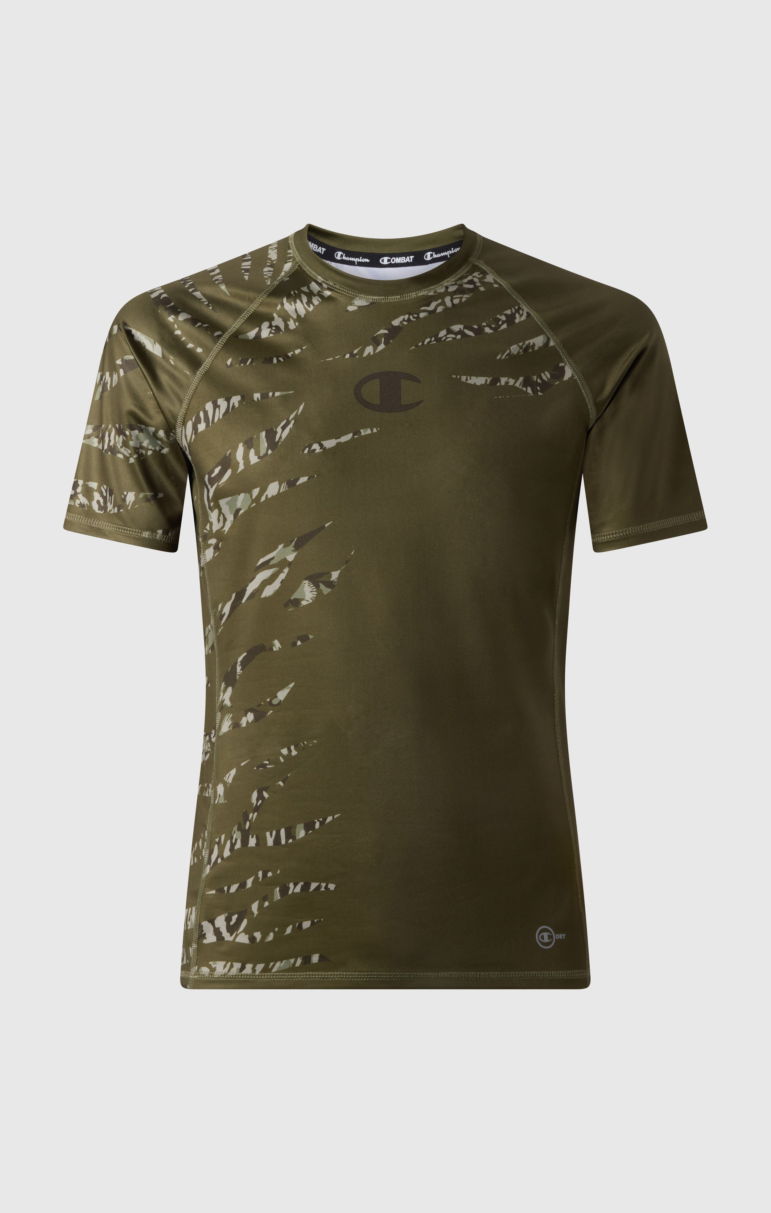 T-shirt de compression Champion vert militaire