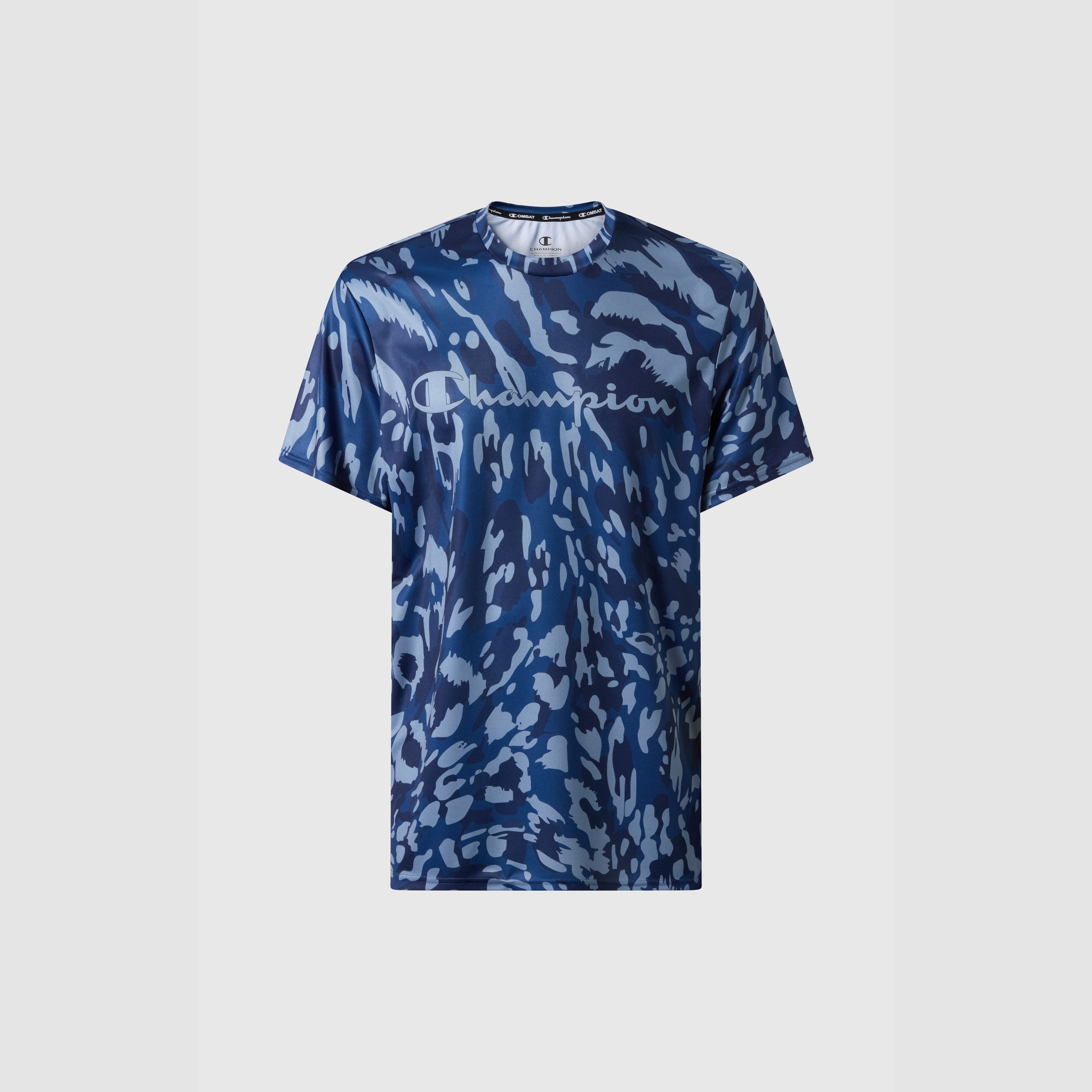 CHAMPION QUIK-DRY T-SHIRT COMBAT BLAUW