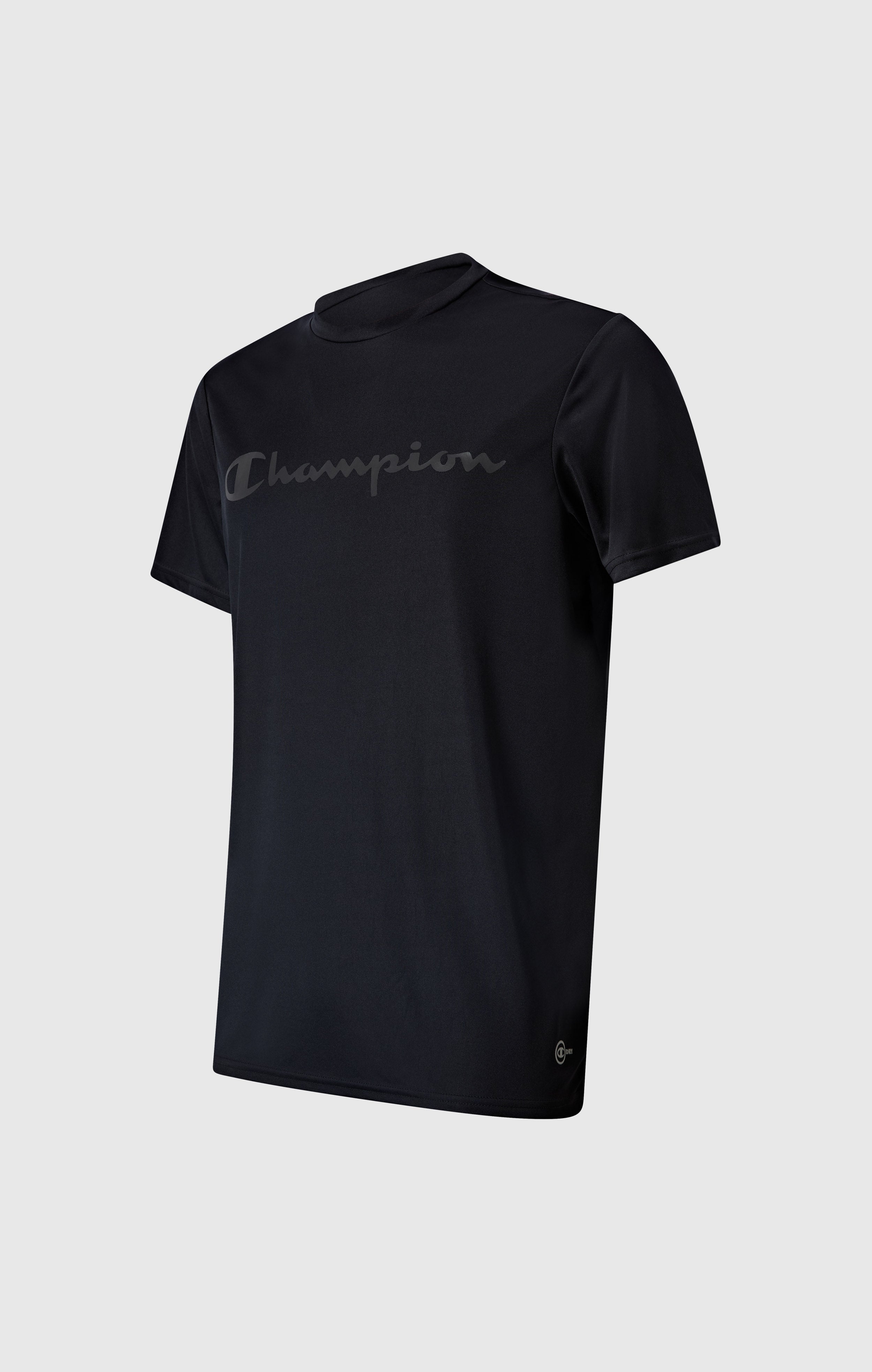 T-shirt CHAMPION à séchage rapide noir de combat