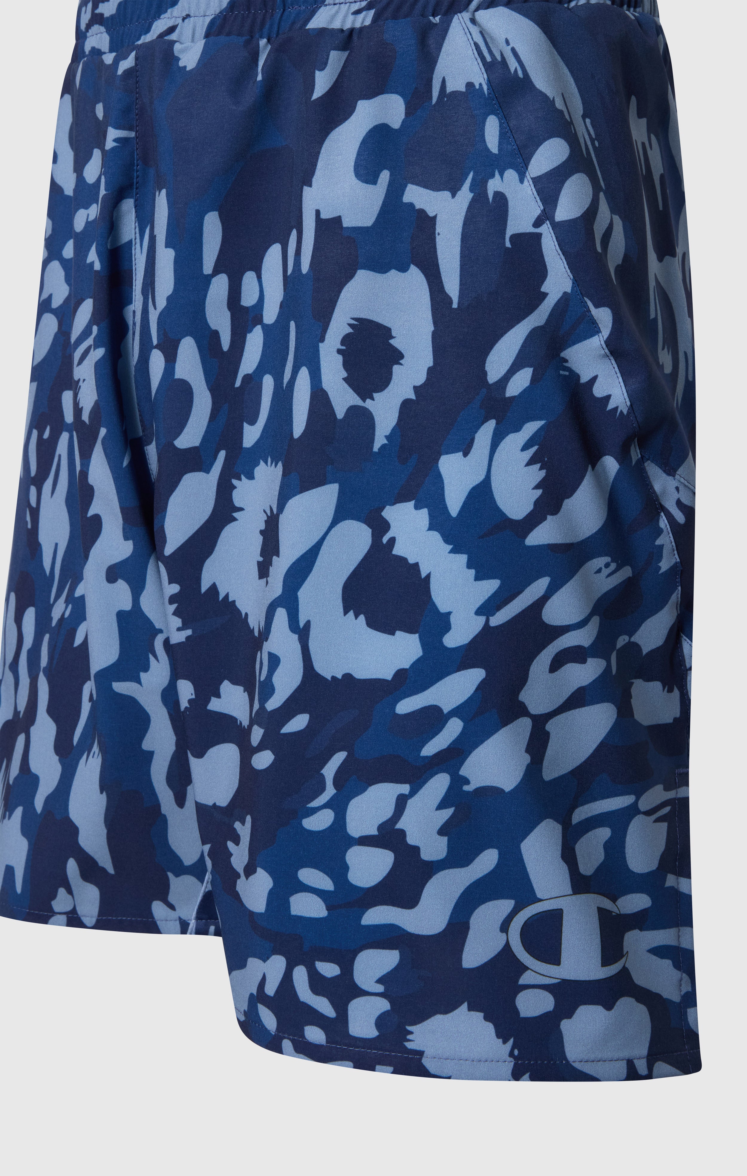 Short Champion Stretch en nylon bleu combat