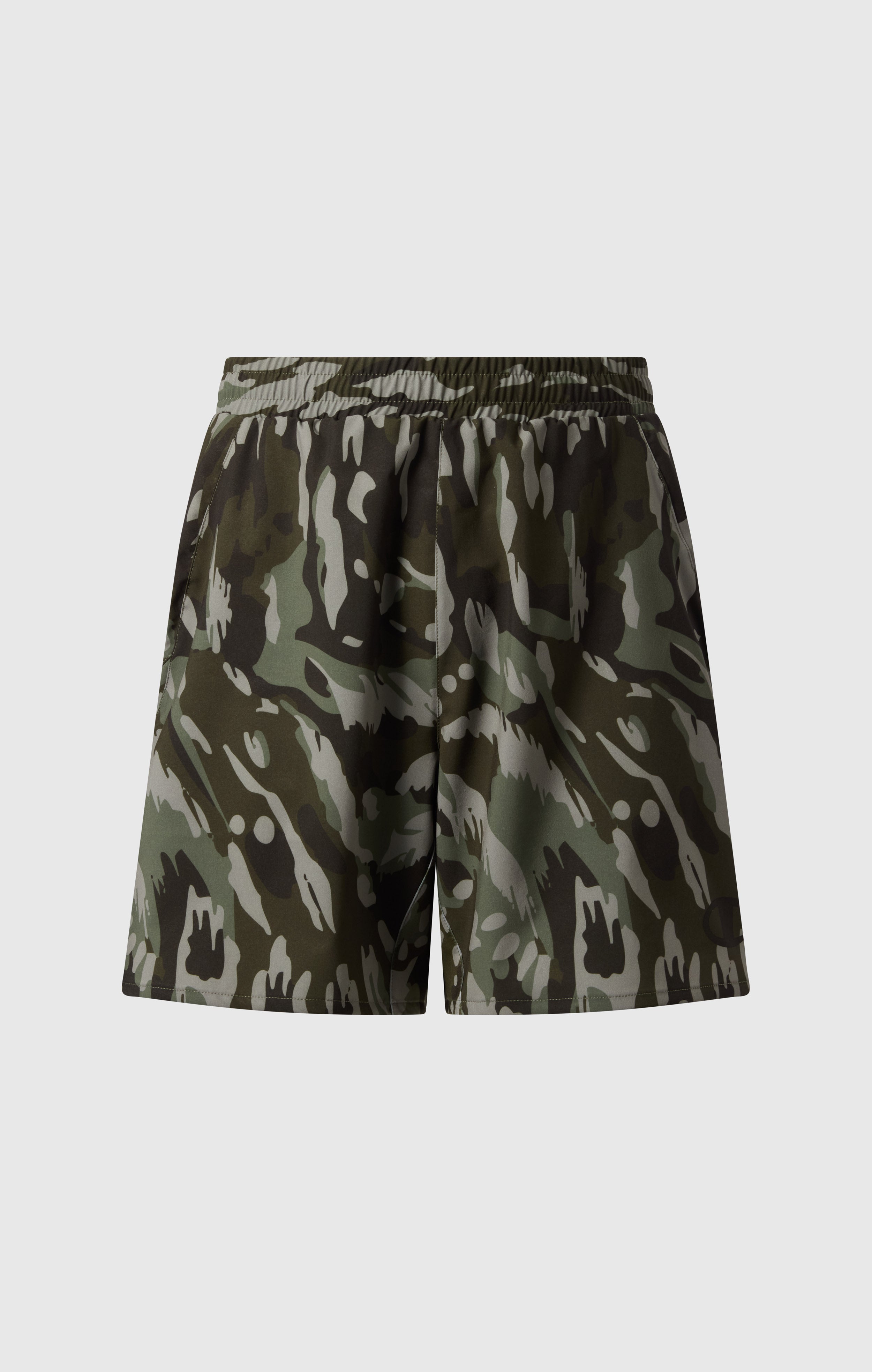 Short en nylon stretch Champion vert militaire
