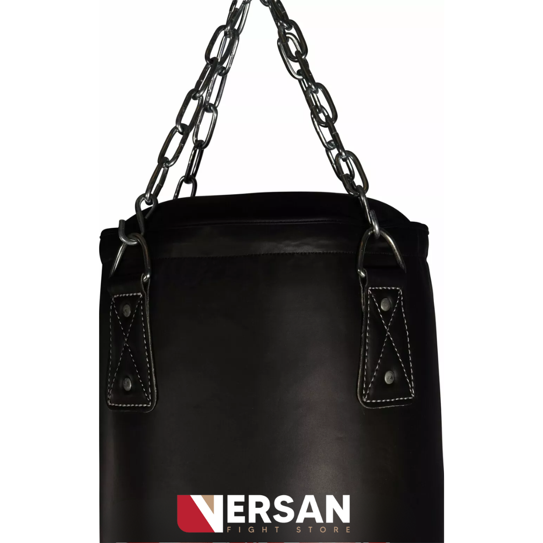 *VERSAN BOKSZAK LEDERLOOK 180CM - ZWART