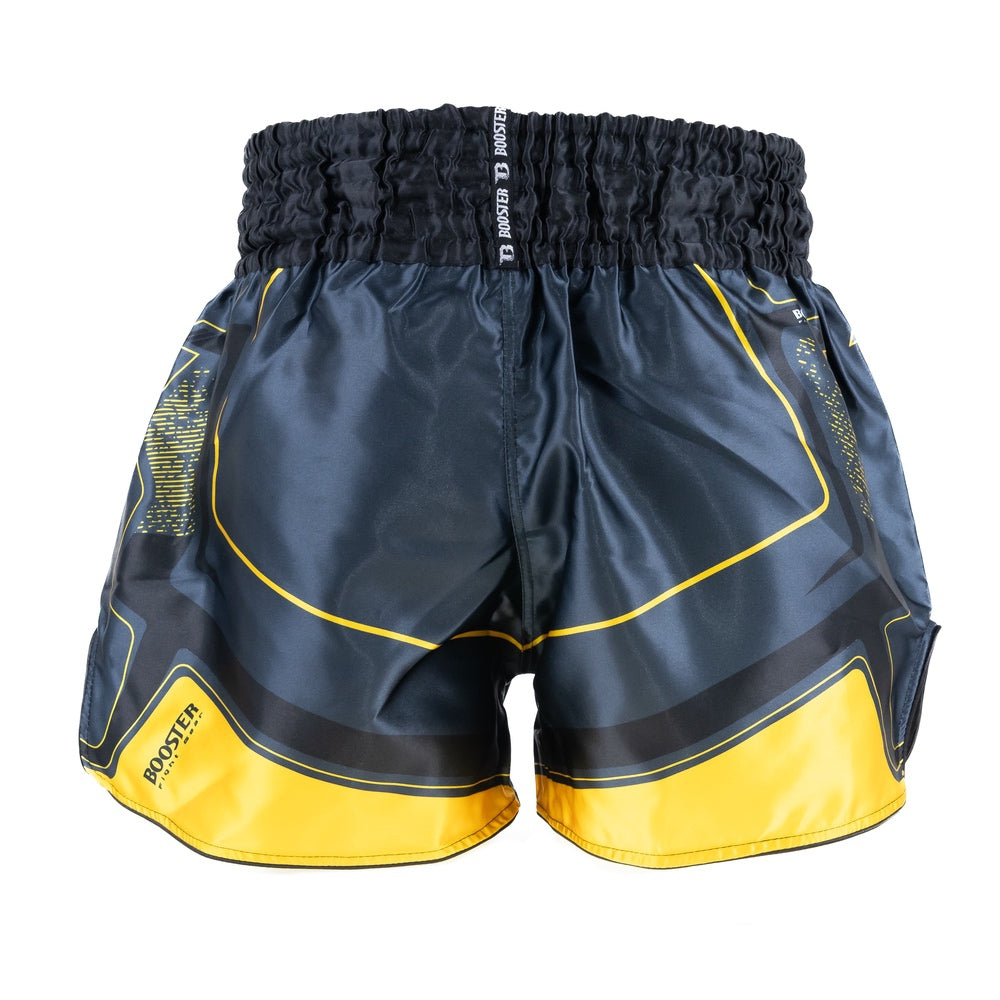 Short de kickboxing Booster Ignite noir/jaune
