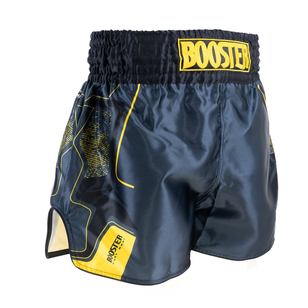 Short de kickboxing Booster Ignite noir/jaune