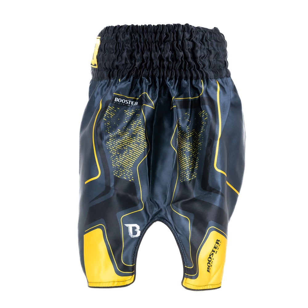 Short de kickboxing Booster Ignite noir/jaune