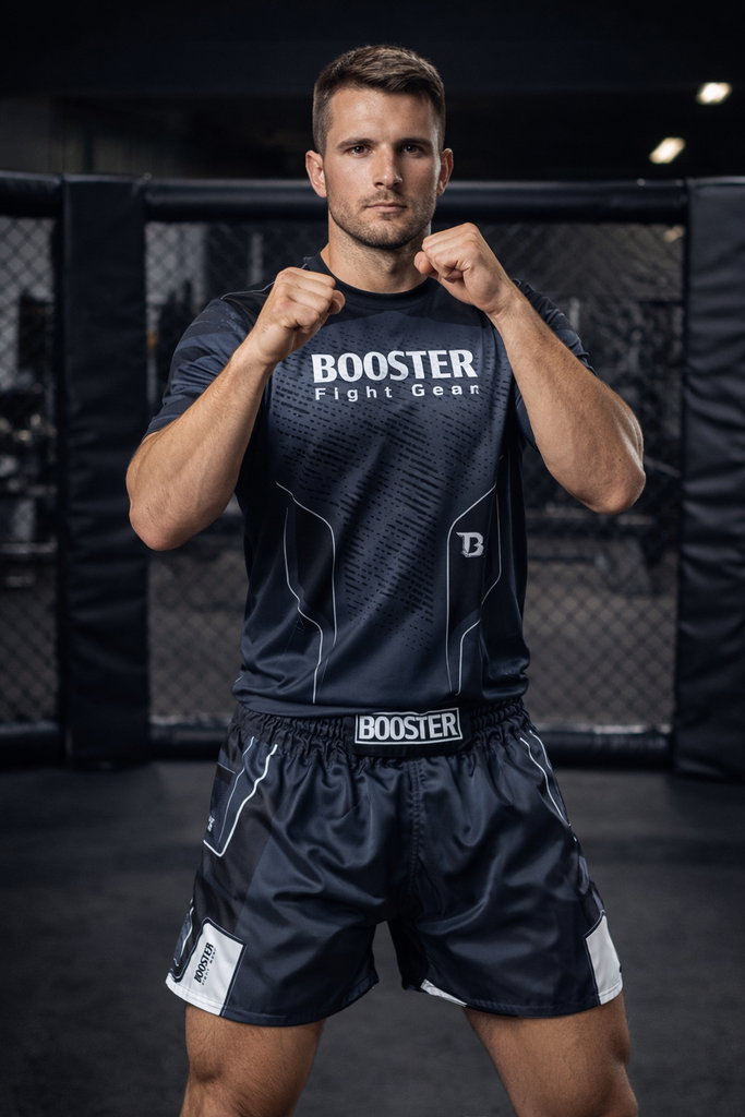 BOOSTER KICKBOKS BROEKJE IGNITE ZWART/ WIT