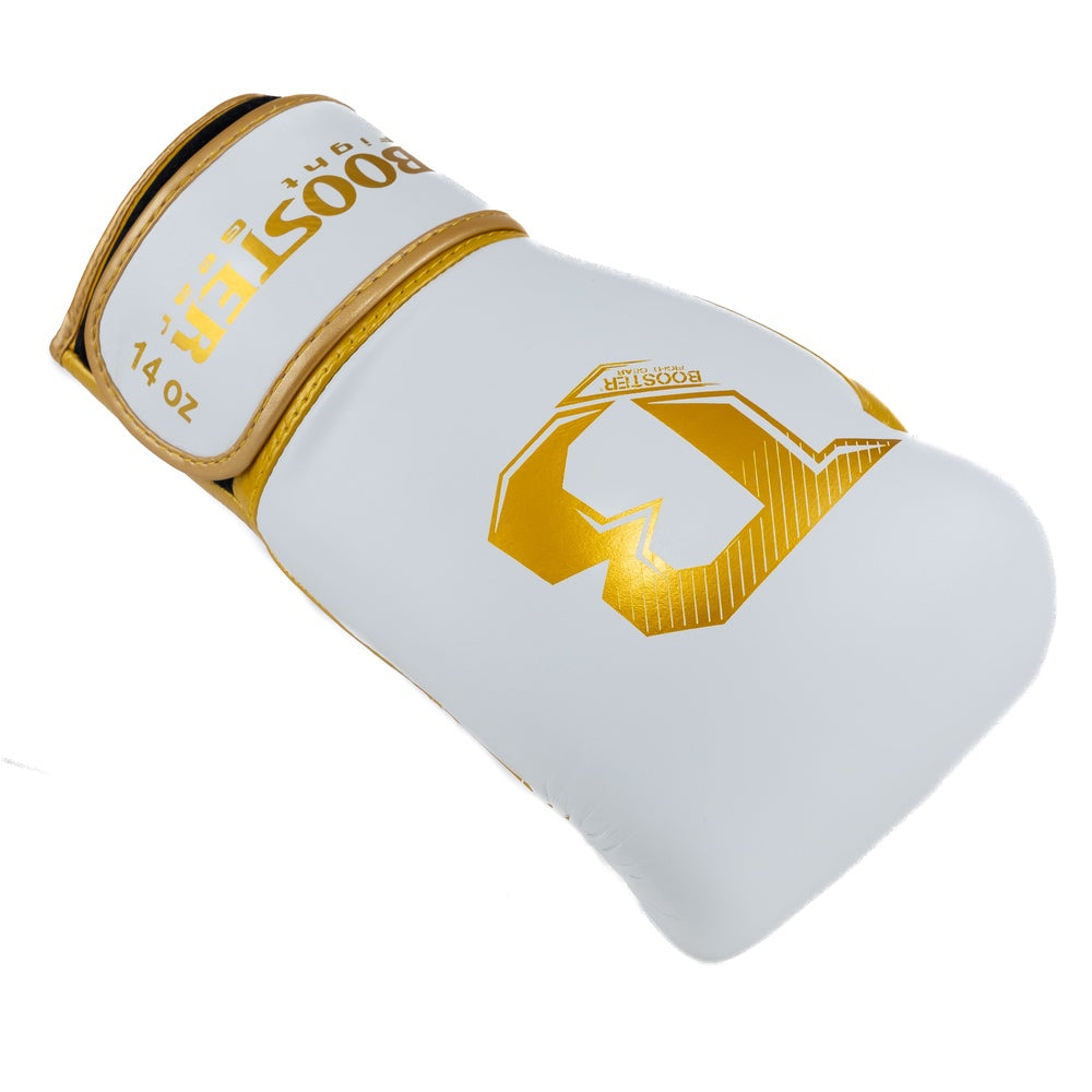 Gants de boxe Booster (Kick) RS4 Blanc/Or