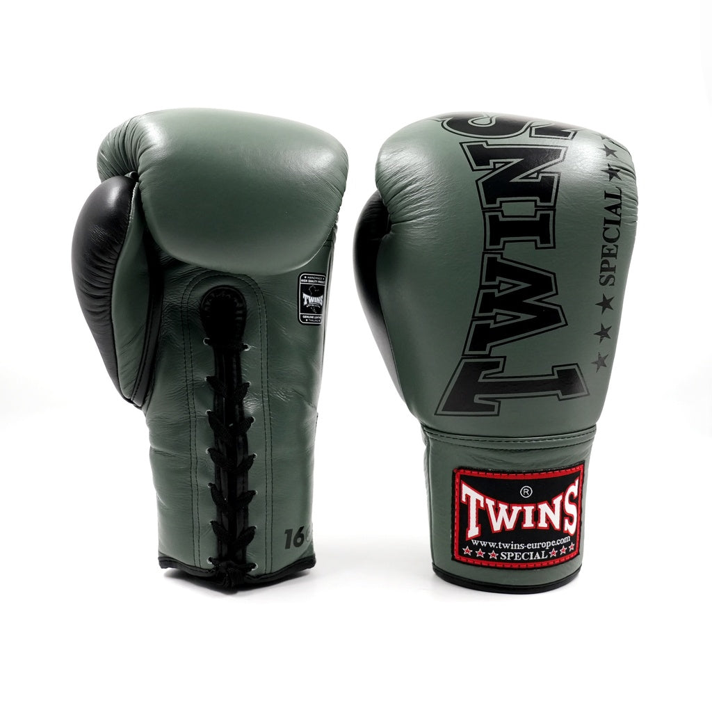 TWINS (KICK)BOKSHANDSCHOENEN BGLL8 LACED GROEN/ZWART