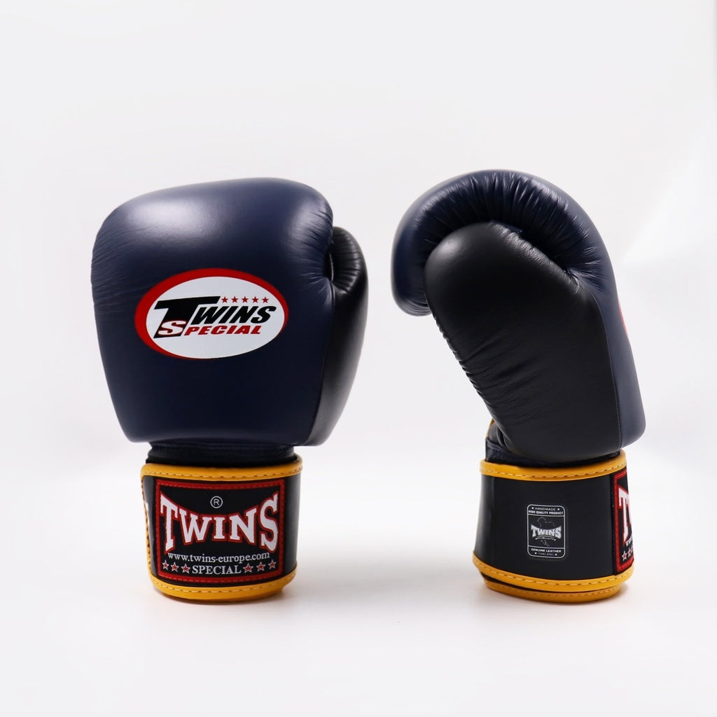 TWINS (KICK)BOKSHANDSCHOENEN BGVL 4 - ZWART/BLAUW/GOUD