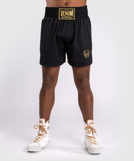 VENUM CLASSIC BOXING SHORTS - ZWART/GOUD
