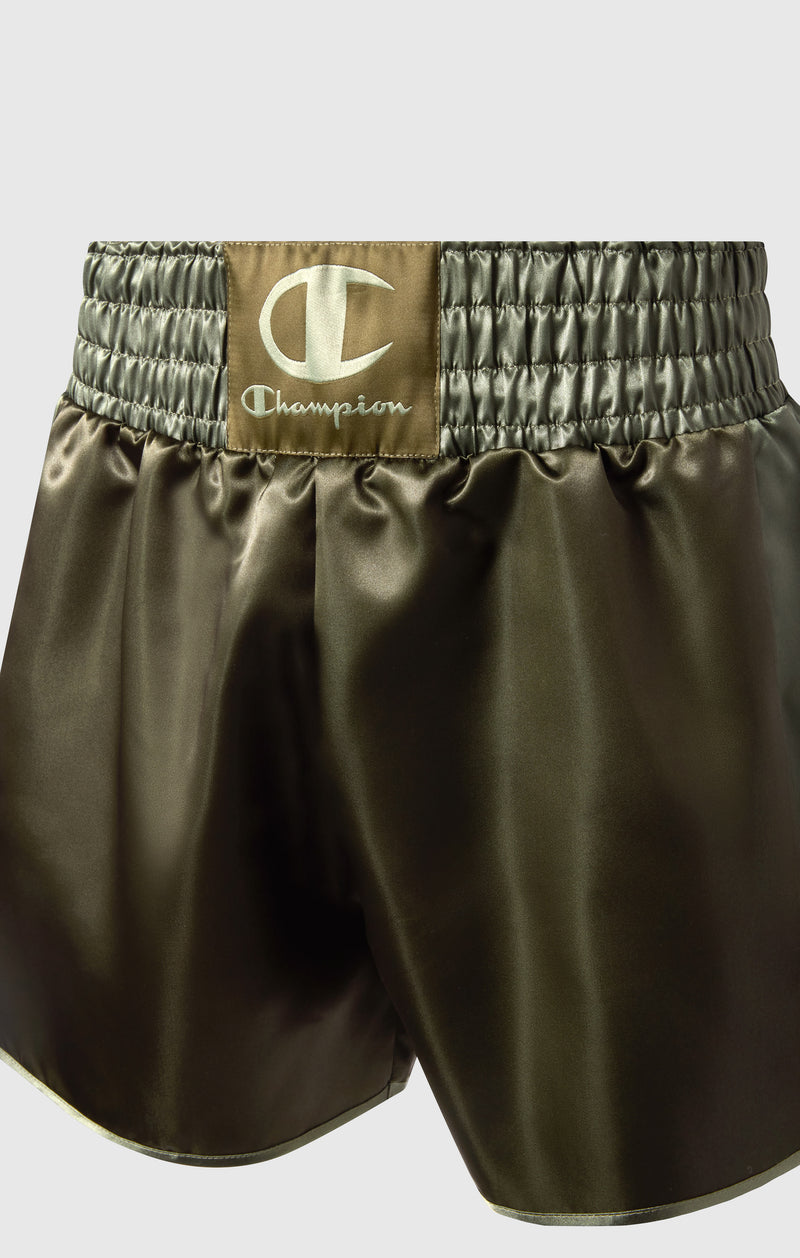 CHAMPION MUAY. THAI BROEKJE SATIJN GROEN