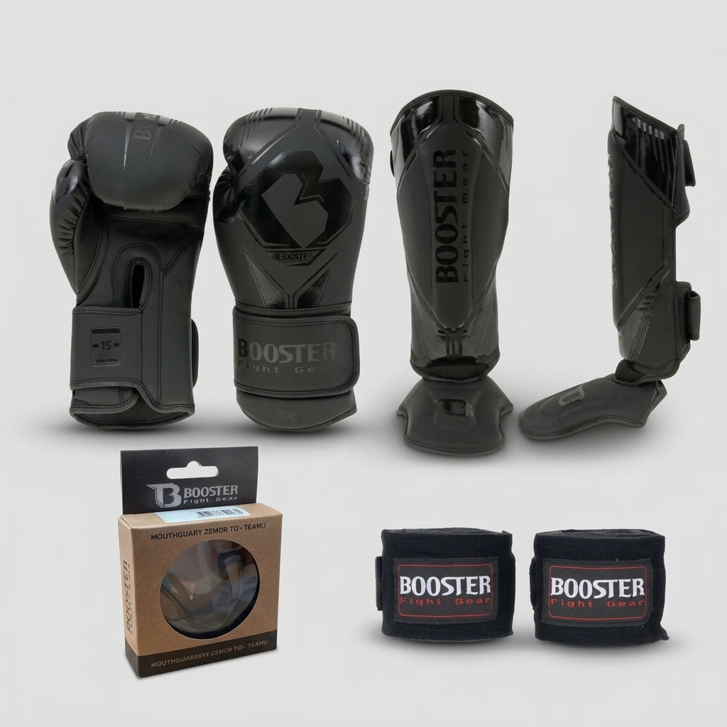 BOOSTER KICKBOKS STARTERSSET- ZWART