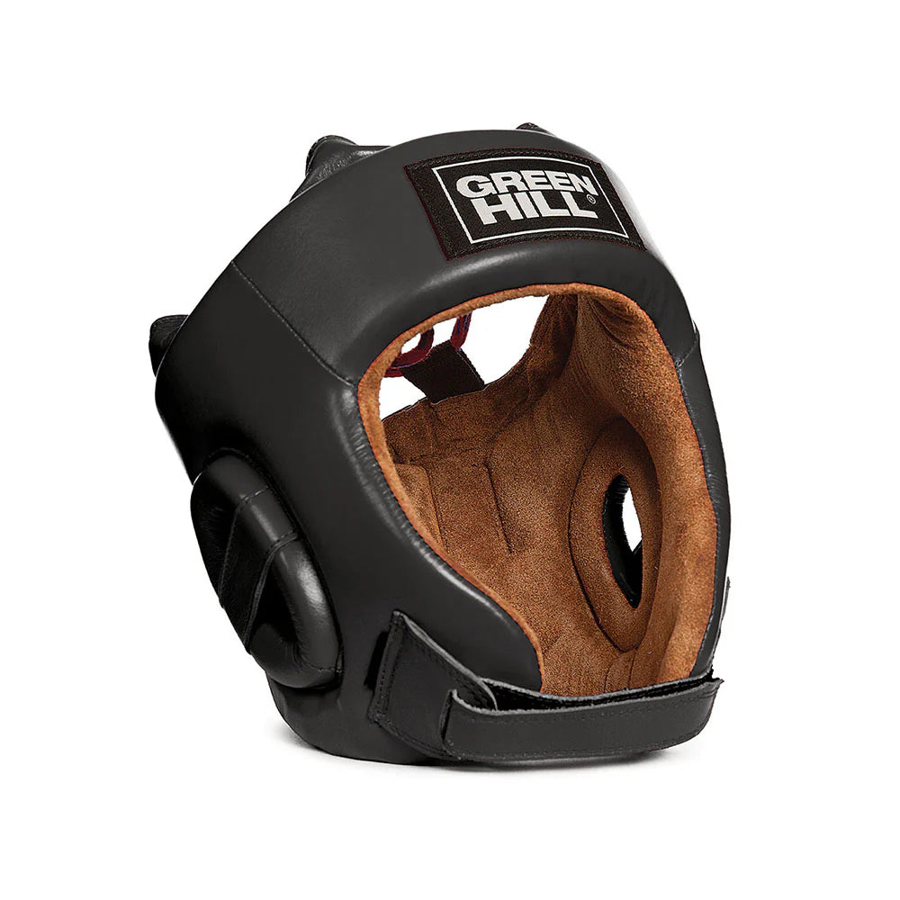 GREEN HILL HOOFDBESCHERMER - FIVE STAR - LEER - ZWART