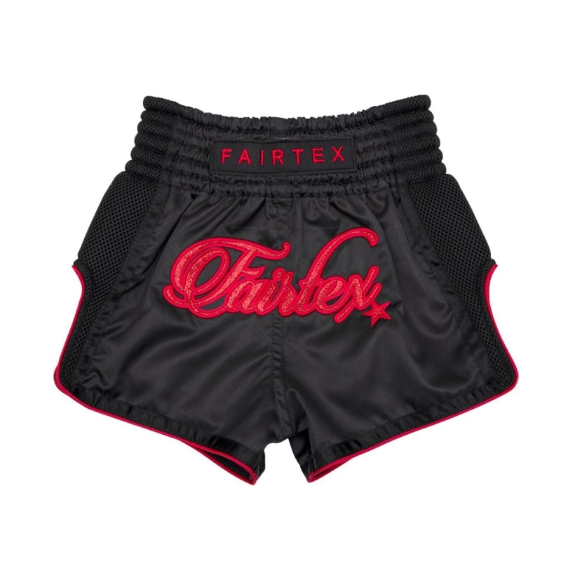 FAIRTEX MUAY THAI BROEKJE - ZWART/ROOD