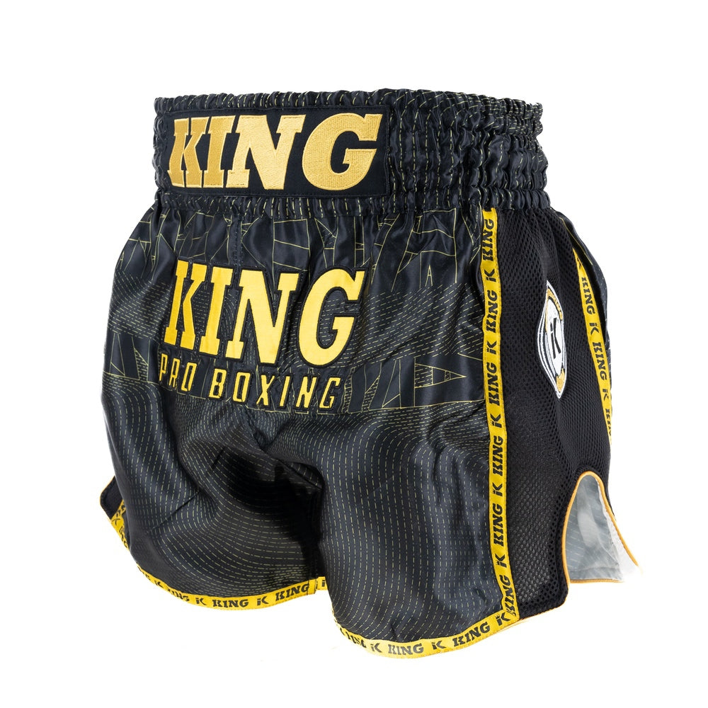 KING PRO BOXING SCHORT-ZWART/GOUD