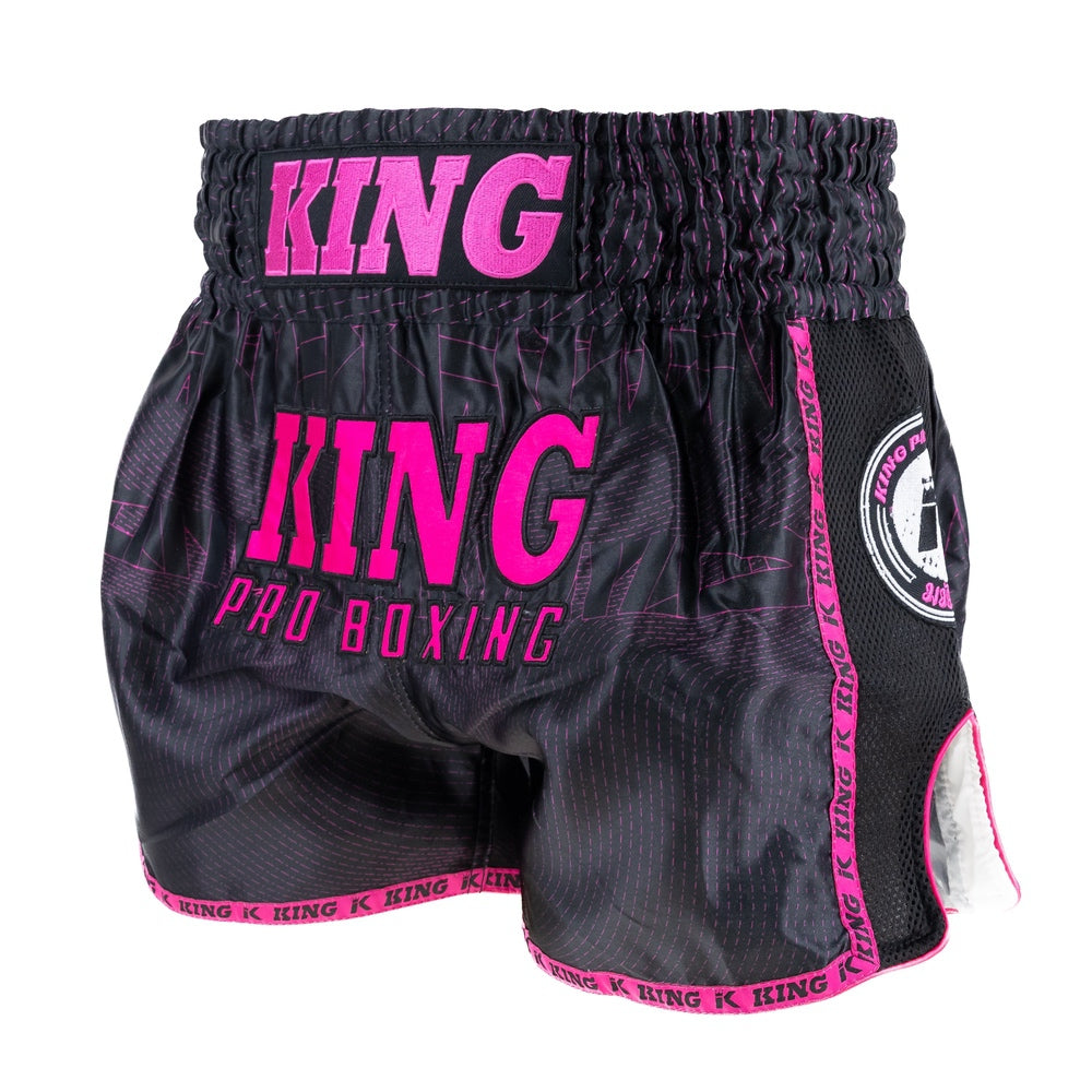KING PRO BOXING SCHORT-ZWART/ROOS