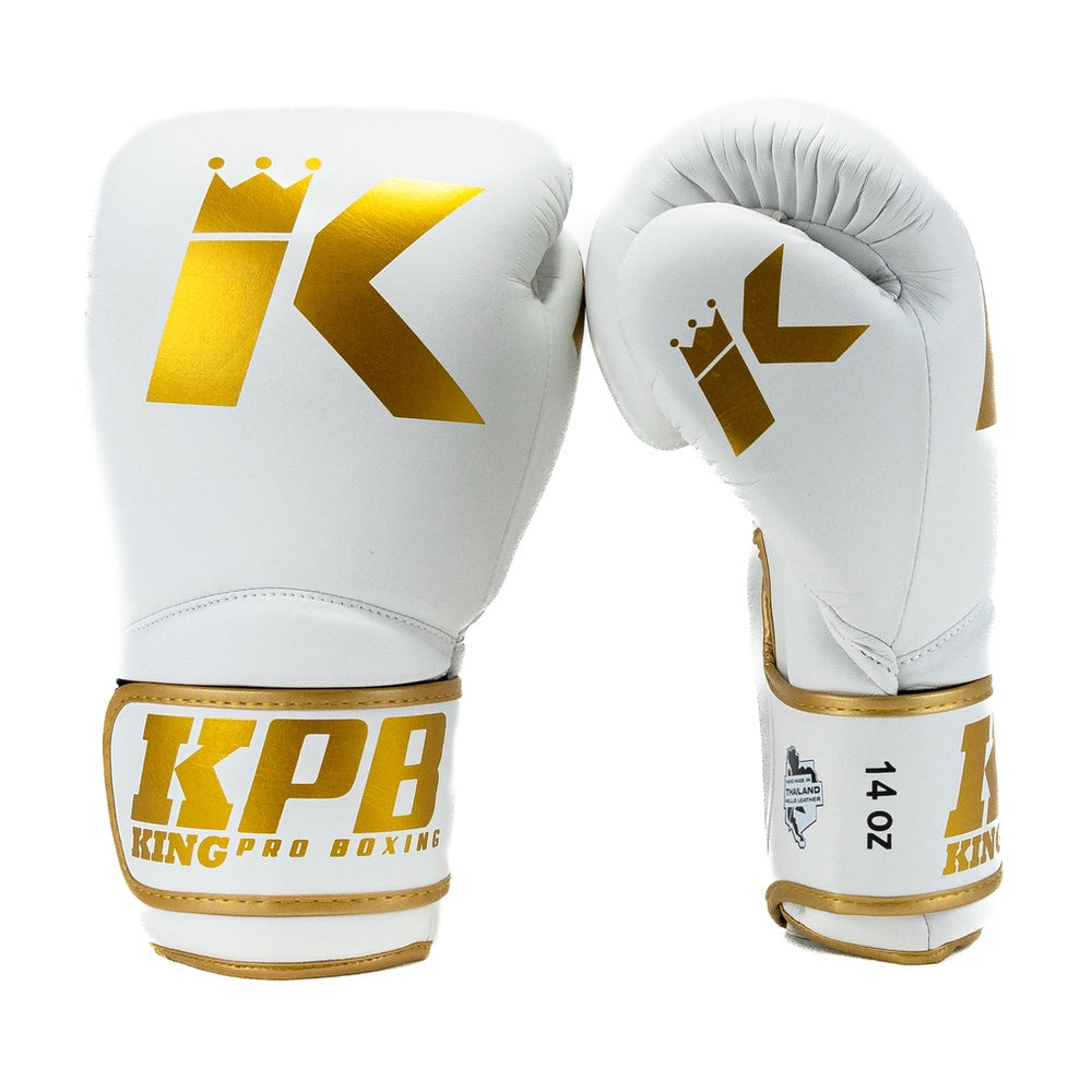 KING PRO (KICK)BOKSHANDSCHOENEN KPB BGK 4 WIT/GOUD