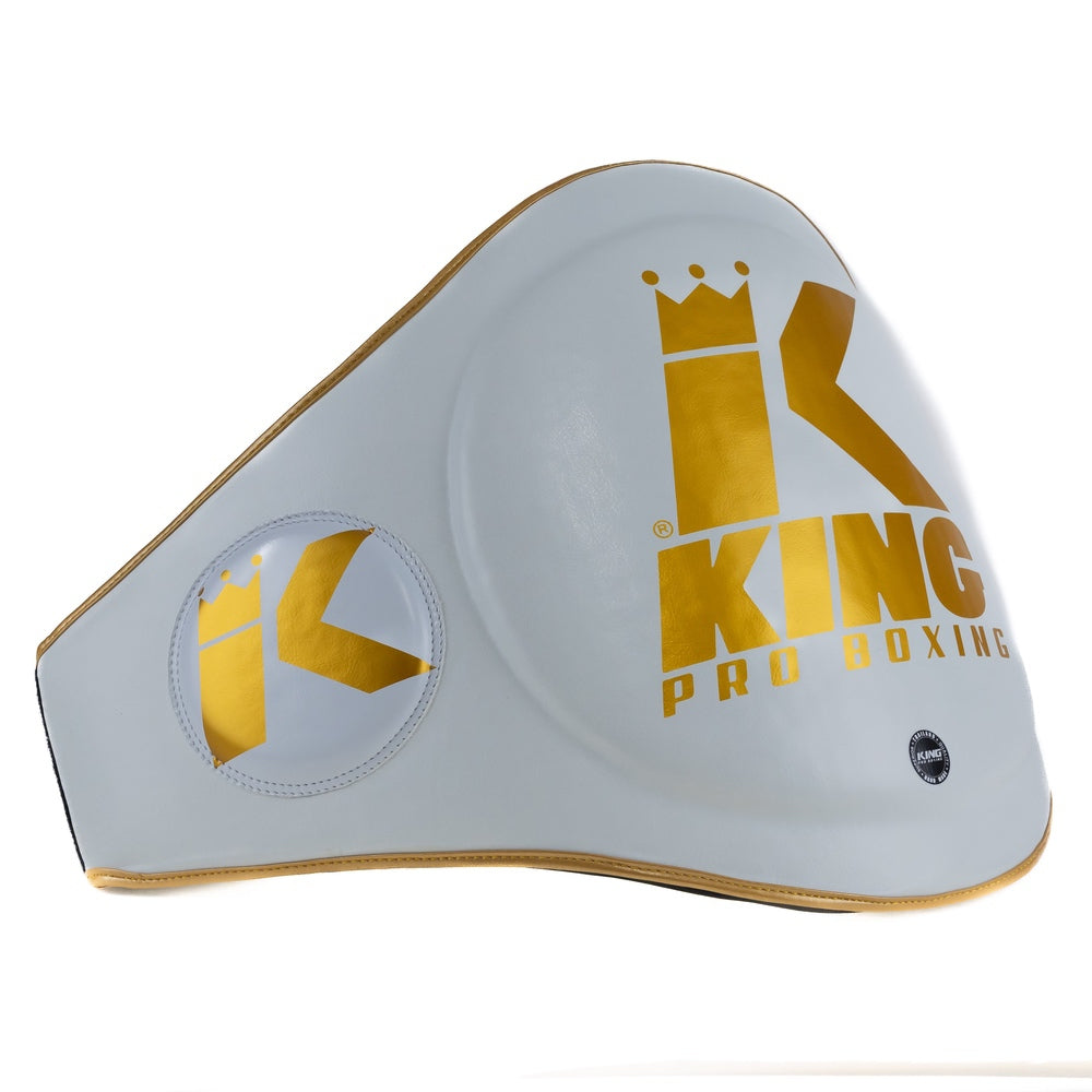 KING PRO BOXING BUIKBESCHERMER-WIT/GOUD