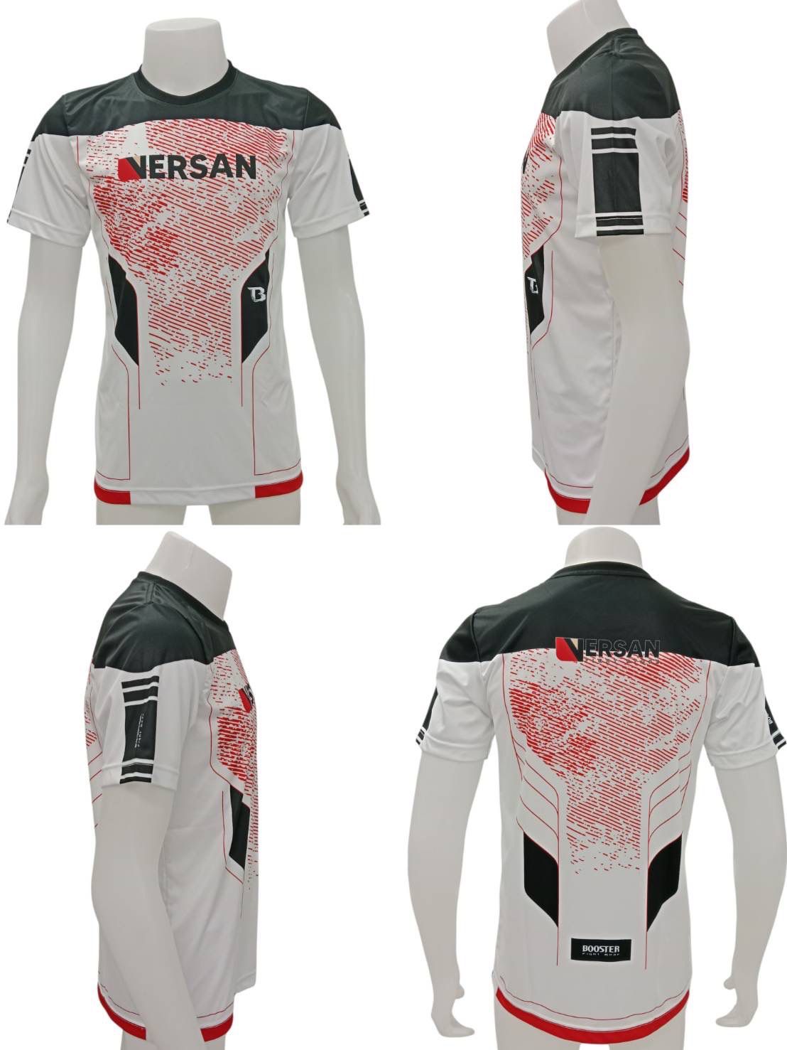 BOOSTER x VERSAN T-SHIRT - DELTA WIT/ZWART