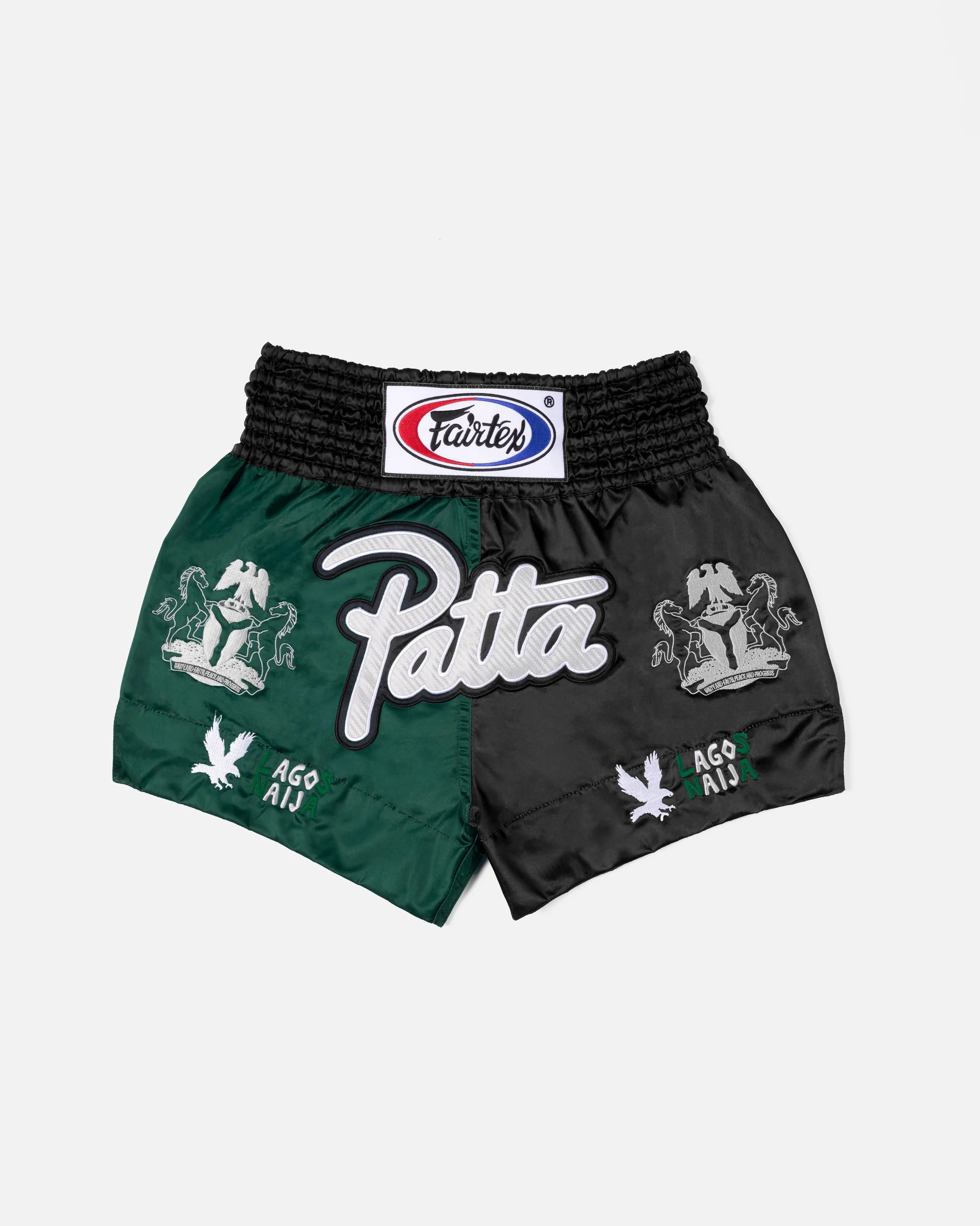 PATTA X FAIRTEX KICKBOKS BROEKJE NAIJA GROEN/ZWART