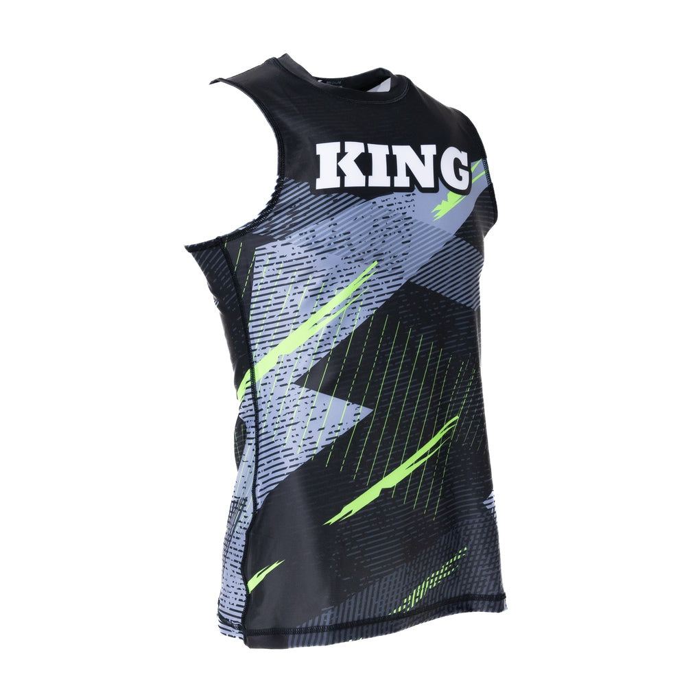 KING PRO BOXING SHADOW 2 SHIRT- ZWART/GROEN