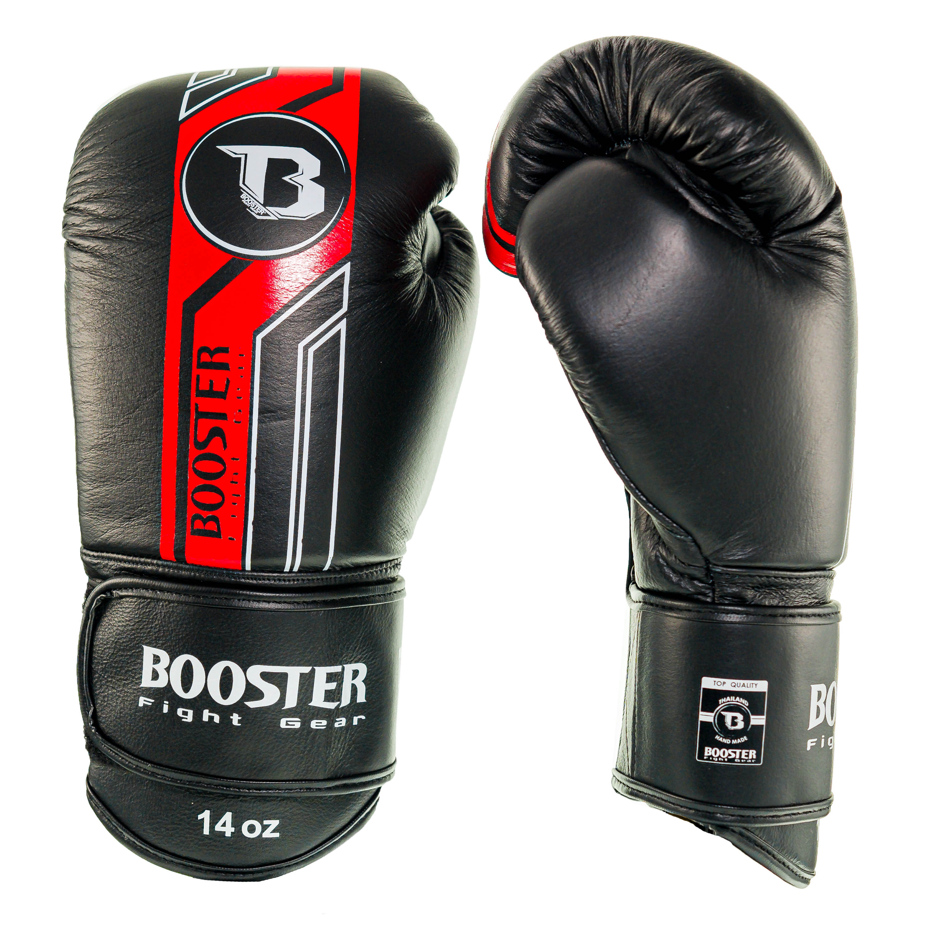 BOOSTER (KICK)BOKSHANDSCHOEN V9 ZWART/ROOD
