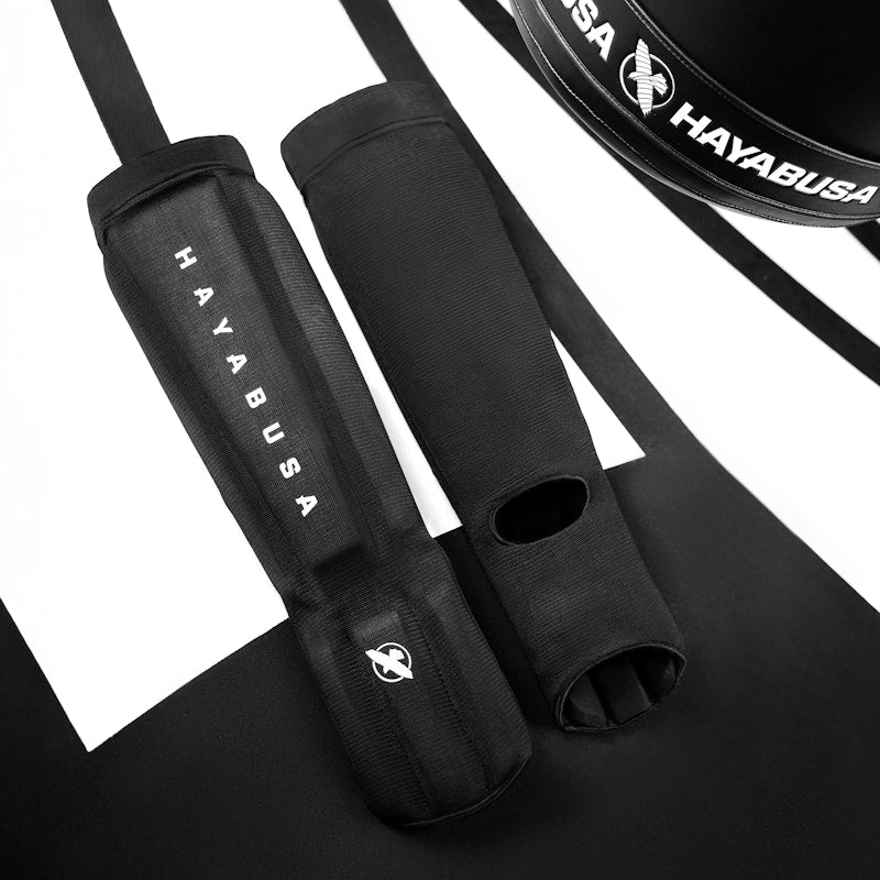 HAYABUSA INNER SHINE GUARDS BLACK