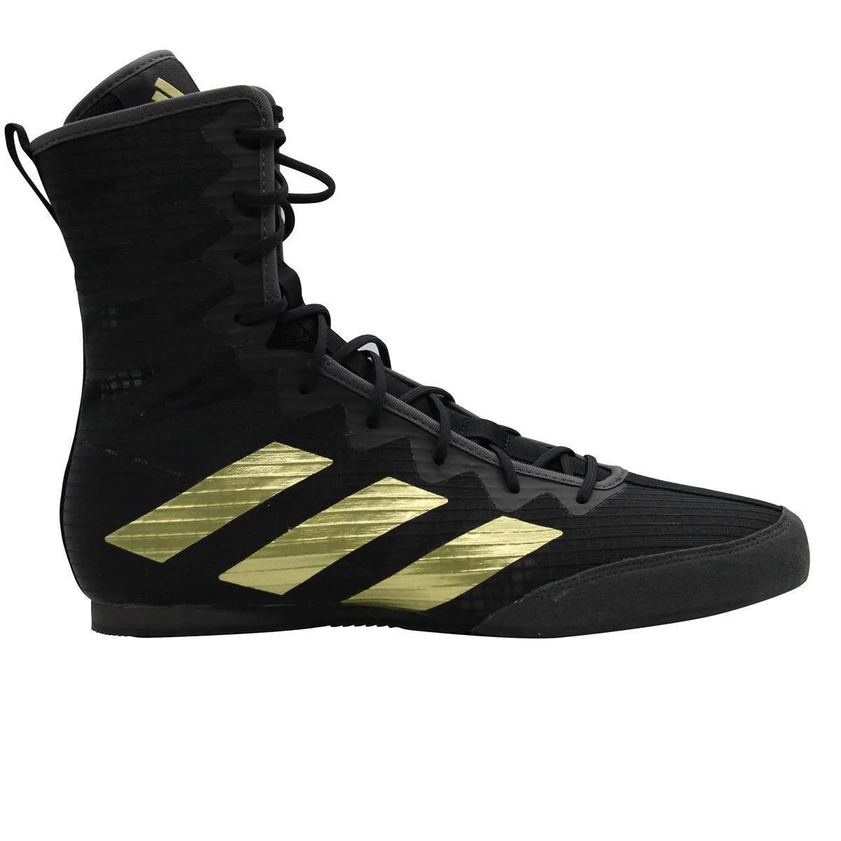 ADIDAS BOKSSCHOEN BOX HOG 4 ZWART/GOUD