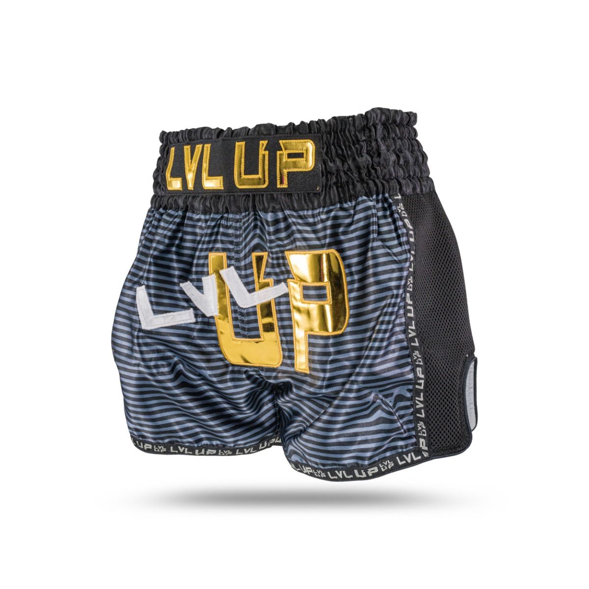 Short de kickboxing LVL-UP Flash - Noir/Bleu
