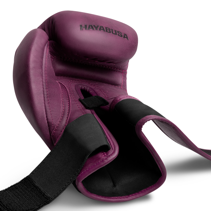 HAYABUSA T3 LX LEATHER (KICK) BOXING GLOVES PURPLE