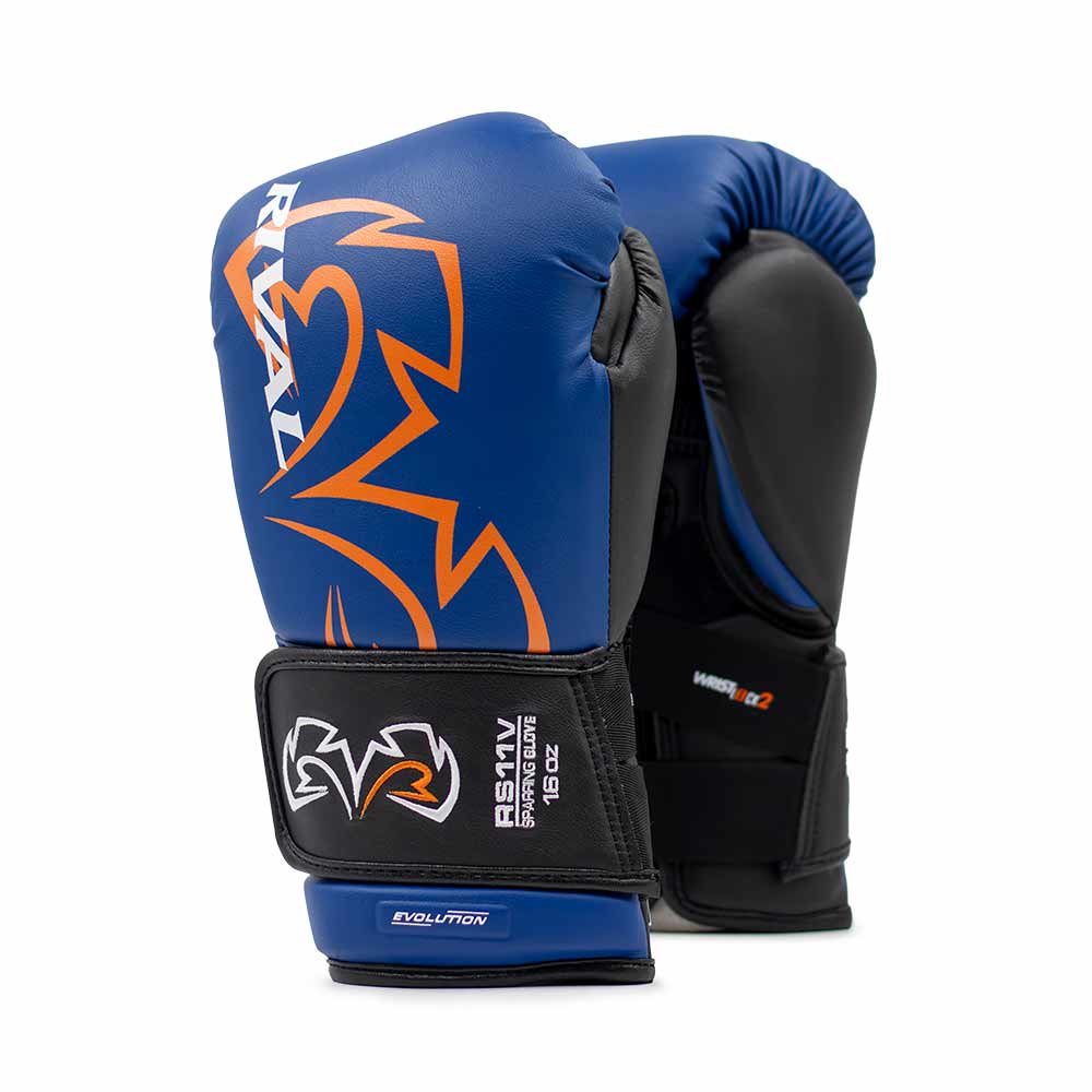 RIVAL (KICK)BOKSHANDSCHOEN EVOLUTION RS11V BLAUW/ORANJE