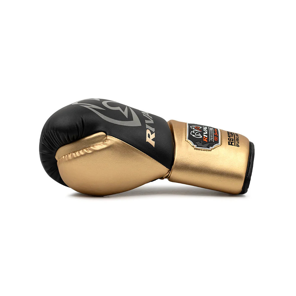 RIVAL (KICK)BOKSHANDSCHOEN RS100 ZWART/GOUD (VETERS)
