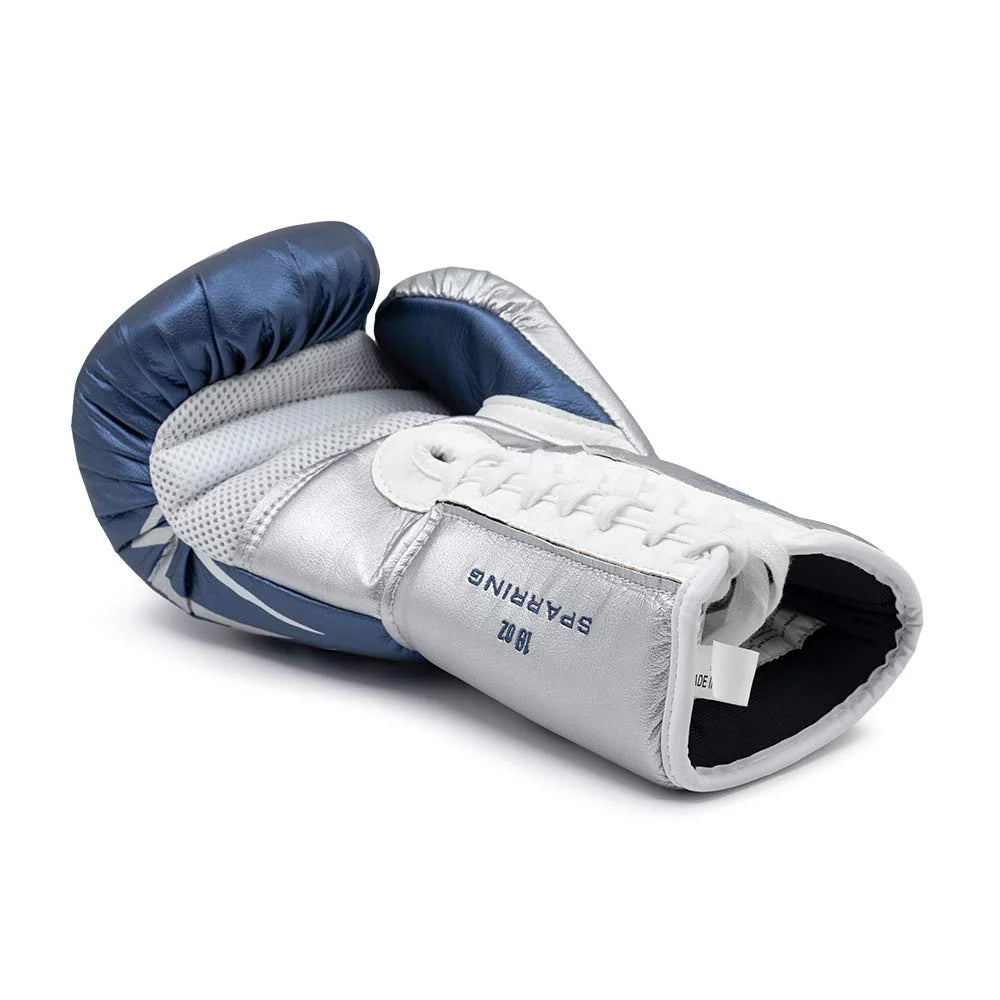 RIVAL (KICK)BOKSHANDSCHOEN RS100 BLAUW/ZILVER (VETERS)