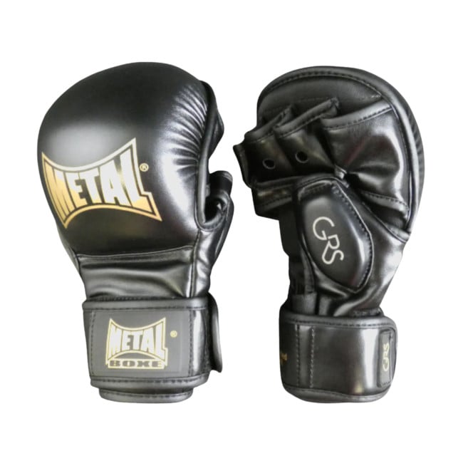 METAL BOXE GRS MMA SPARRING HANDSCHOENEN - CAMO ZWART/GRIJS