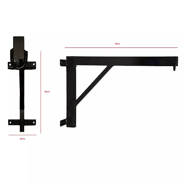 Bokszak Muurbeugel - Zwart