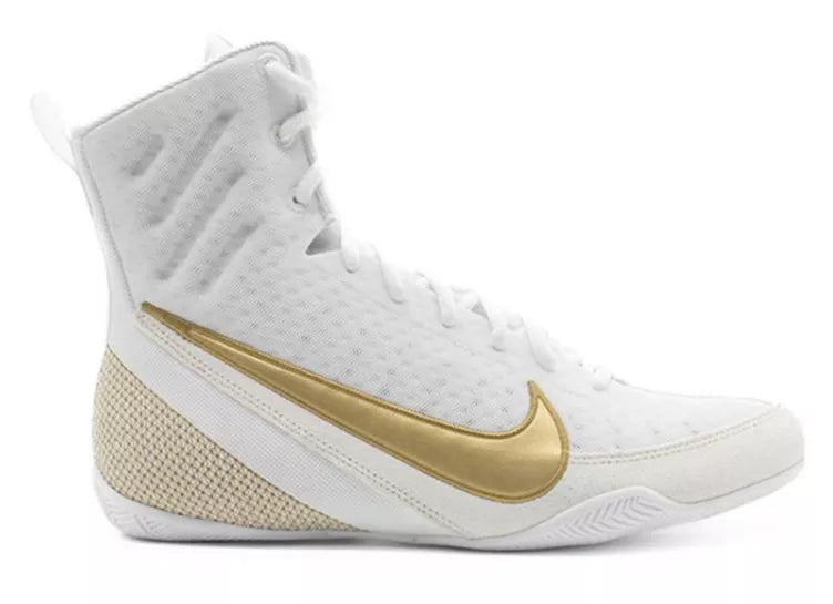 NIKE BOKSSCHOEN MACHOMAI 3.0 WIT/GOUD