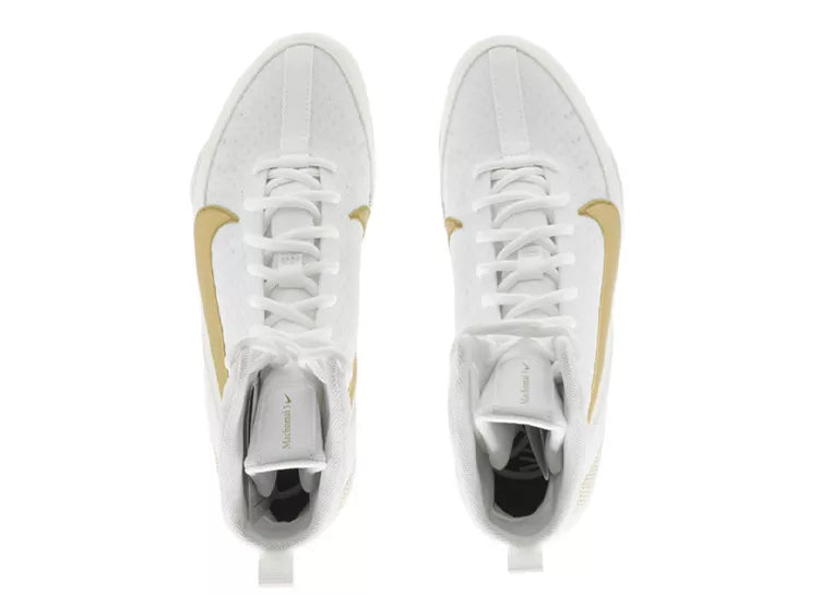 NIKE BOKSSCHOEN MACHOMAI 3.0 WIT/GOUD