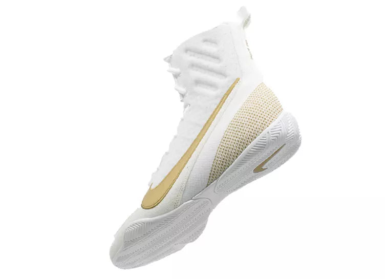 NIKE BOKSSCHOEN MACHOMAI 3.0 WIT/GOUD