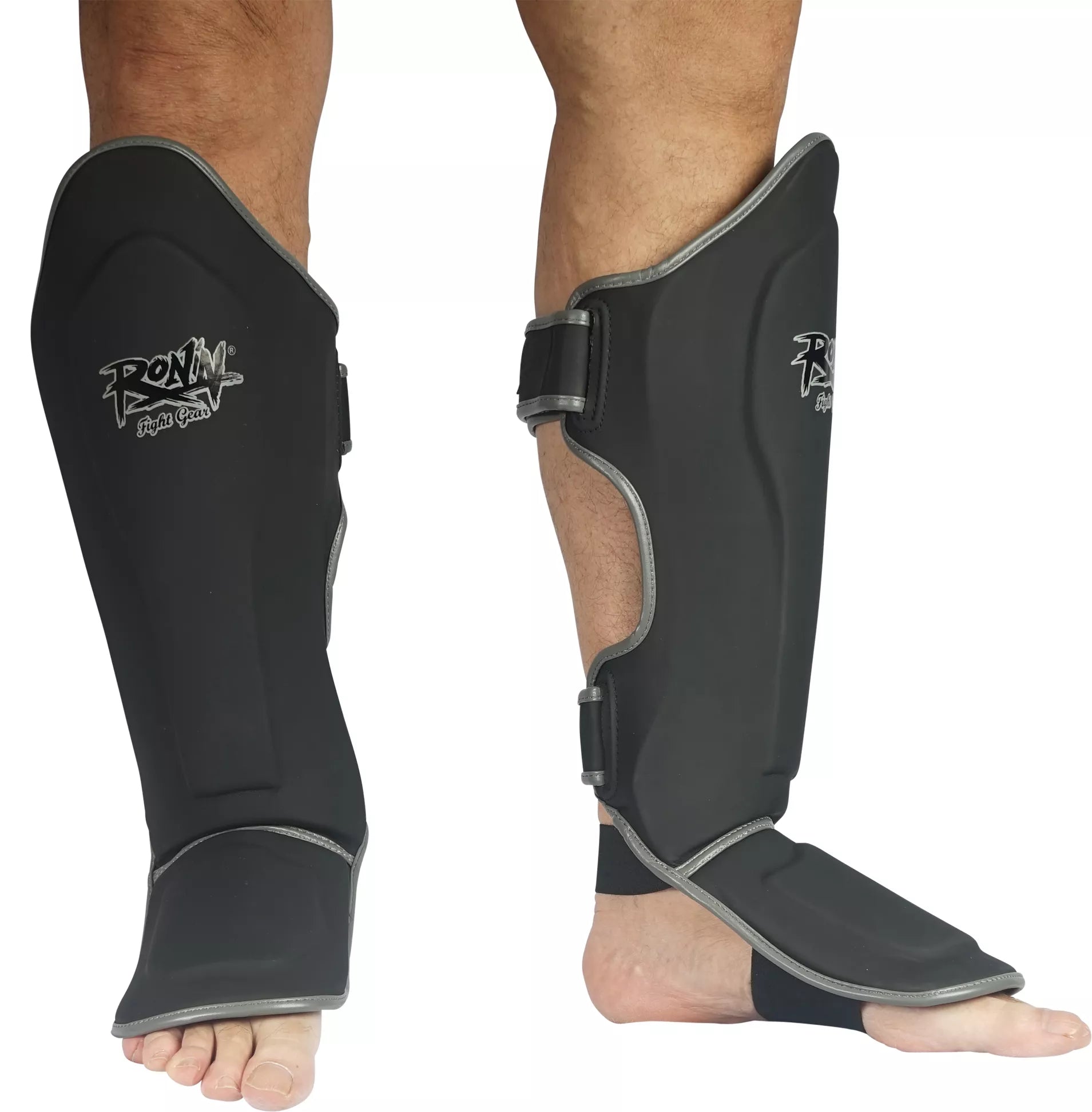 RONIN KICKBOKS SCHEENBESCHERMERS PROTECT ZWART/GRIJS