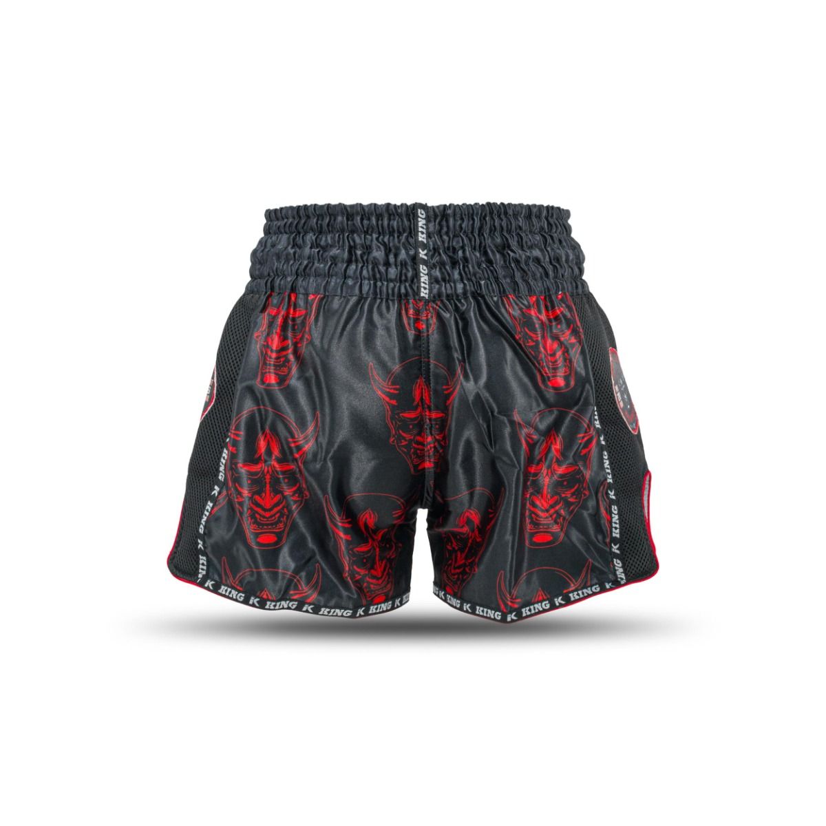 KING PRO KICKBOKS BROEKJE DEVIL 4 - ZWART/ROOD