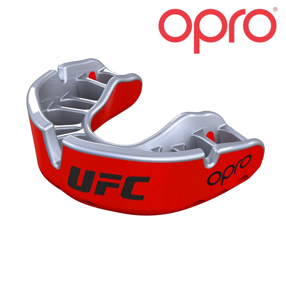 OPRO GOLD MOUTHGUARDS - RED/SILVER