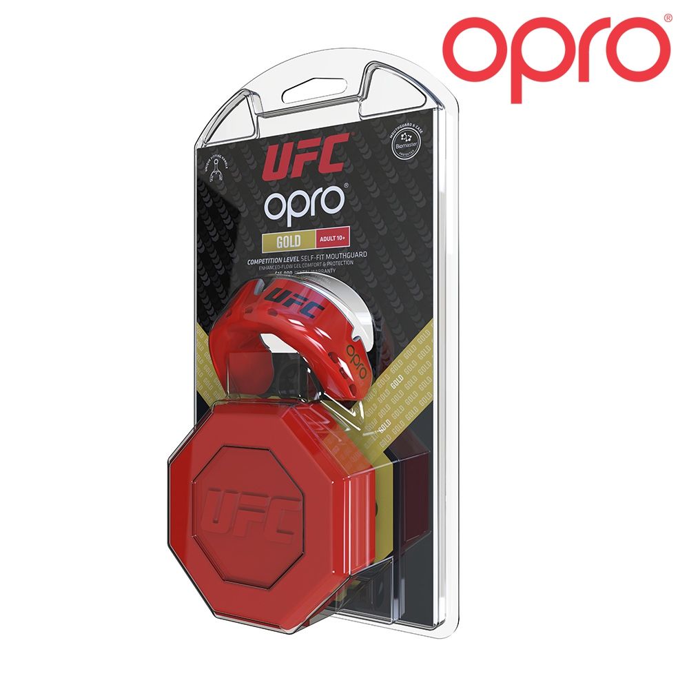 OPRO GOLD MOUTHGUARDS - RED/SILVER