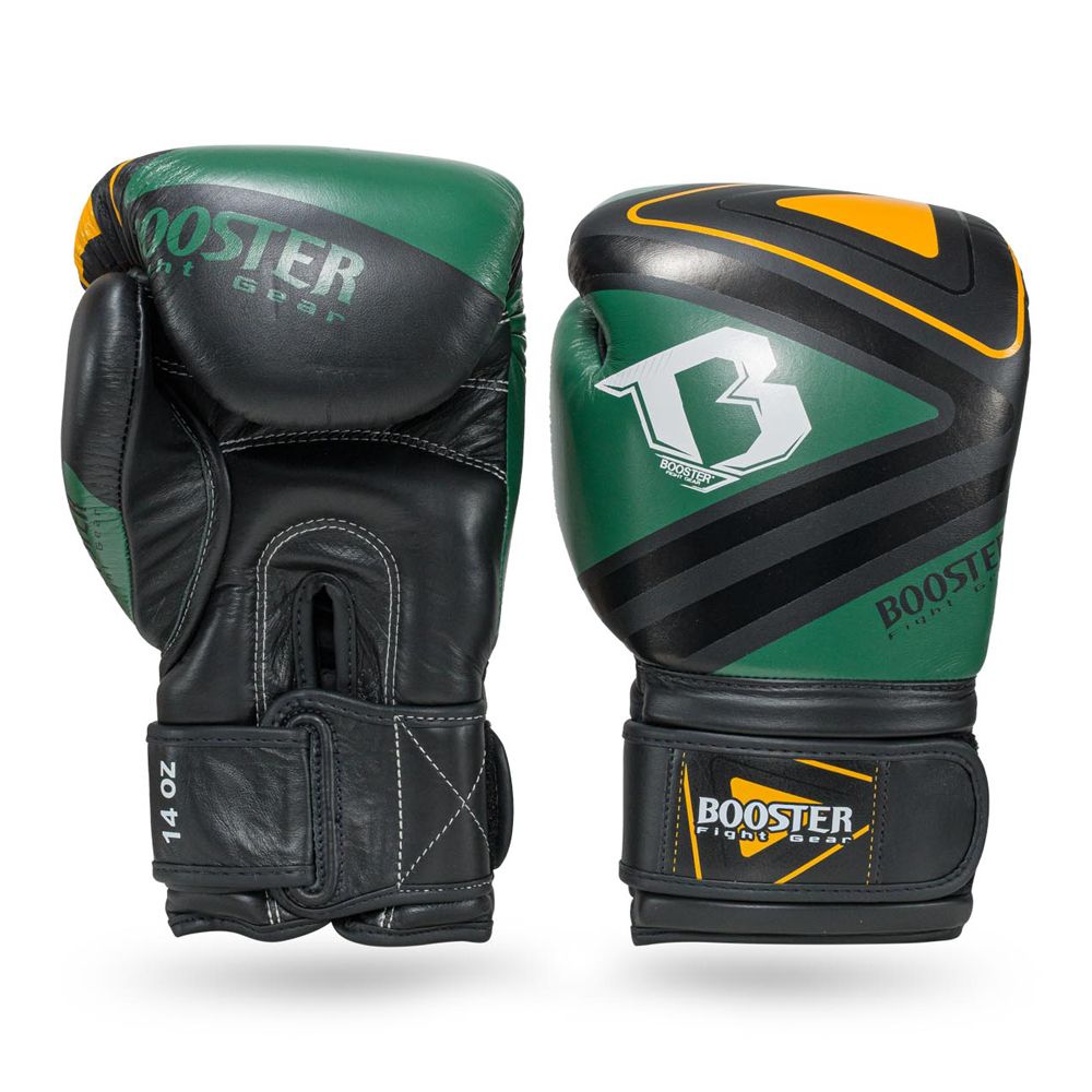 booster boxing gloves BOOSTER (KICK)BOXING GLOVES V10 BLACK/GREEN