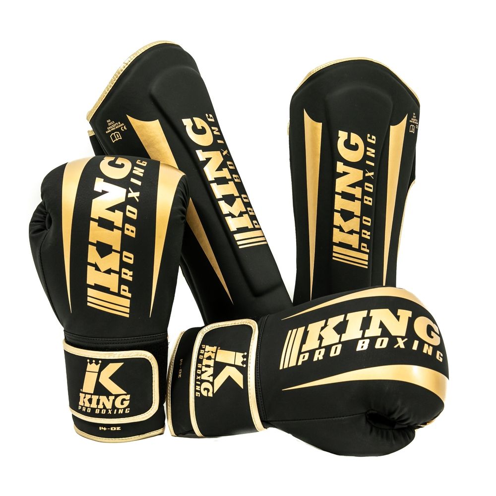 KING PRO (KICK)BOKSHANDSCHOENEN KPB/BG REVO ZWART/GEEL