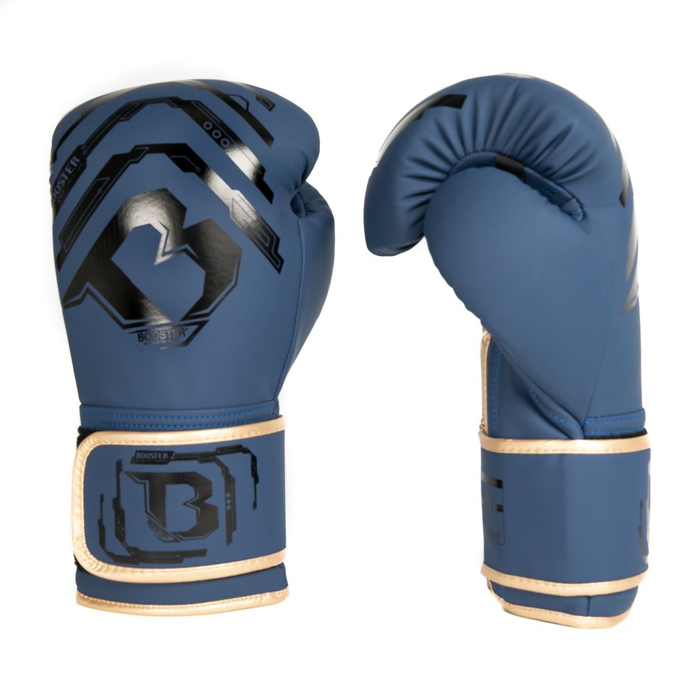 BOOSTER KICKBOKS HANDSCHOENEN KIDS V2- BLAUW/GOUD