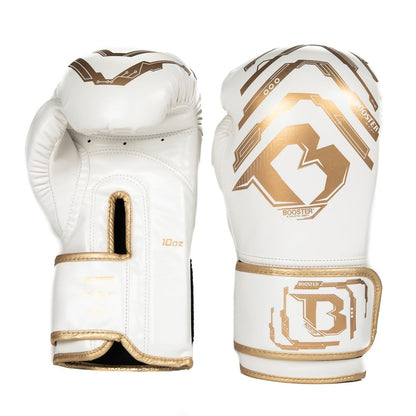 BOOSTER KICKBOKS HANDSCHOENEN KIDS ELITE V2- WIT/GOUD