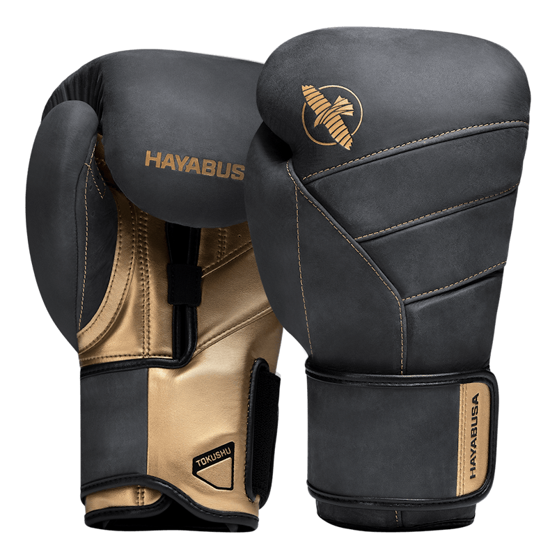 HAYABUSA T3 LX LEER (KICK) BOKSHANDSCHOENEN ZWART GOUD