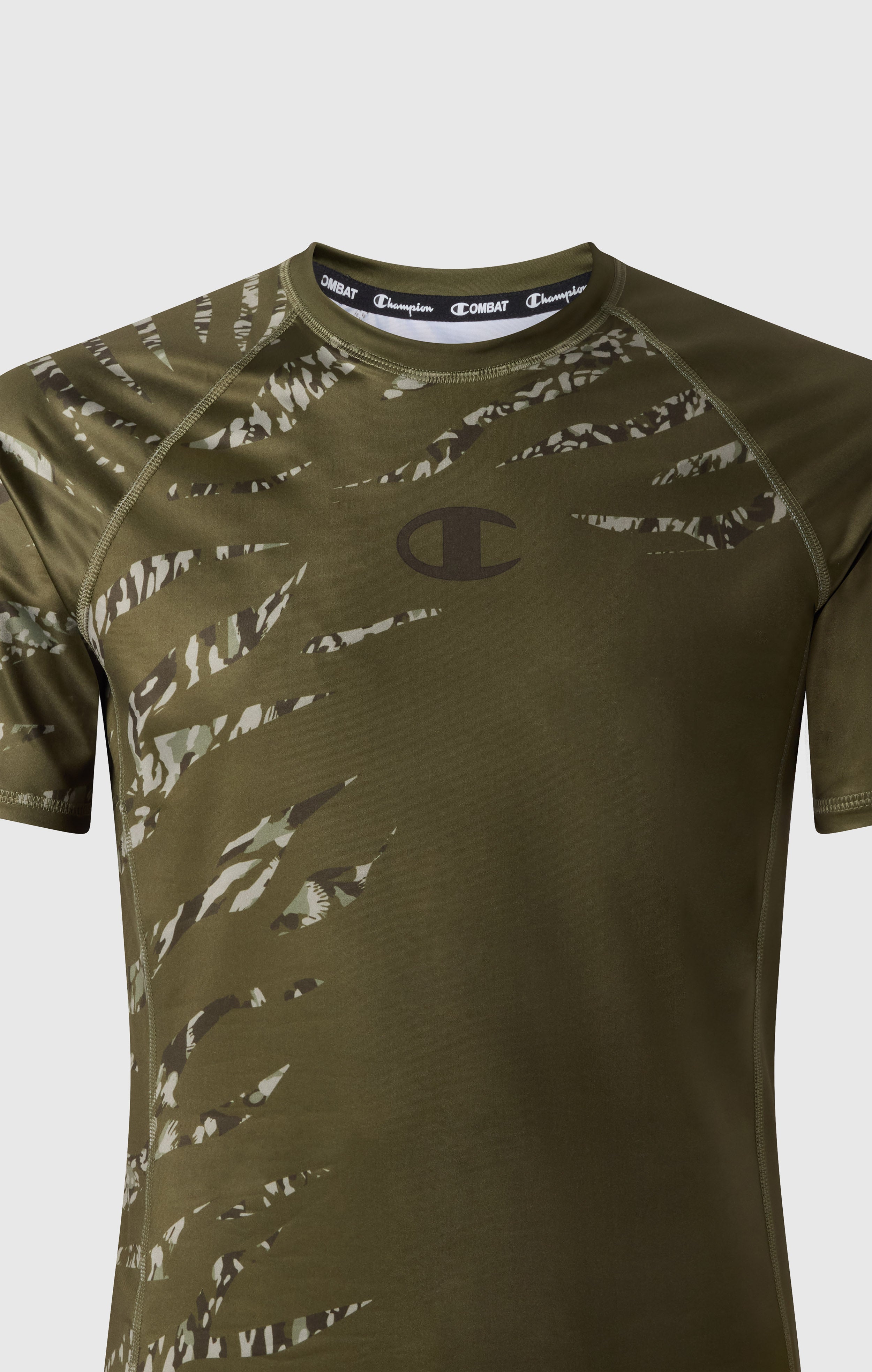 T-shirt de compression Champion vert militaire